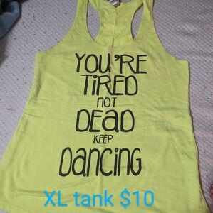 Fitbooty Apparel Size XL yellow tank
